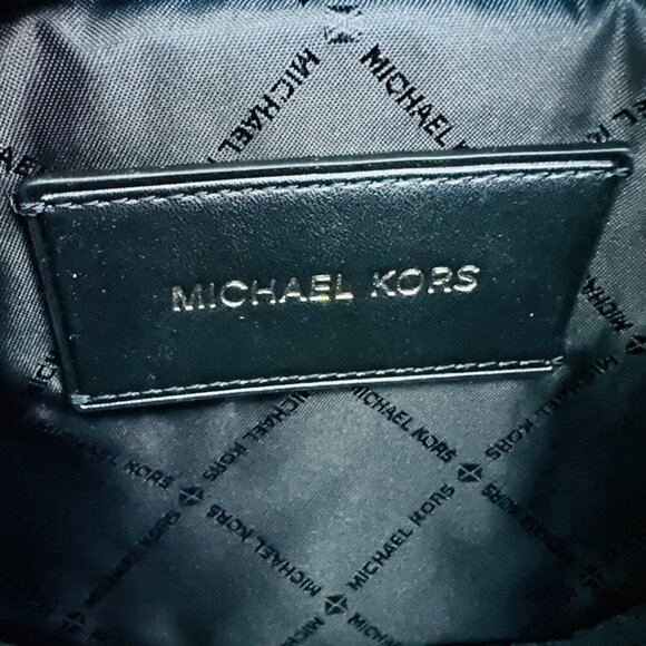 MICHAEL KORS MK SIGNATURE LOGO COOPER BELT BAG BRIGHT WHITE UNISEX - Picture 13 of 15